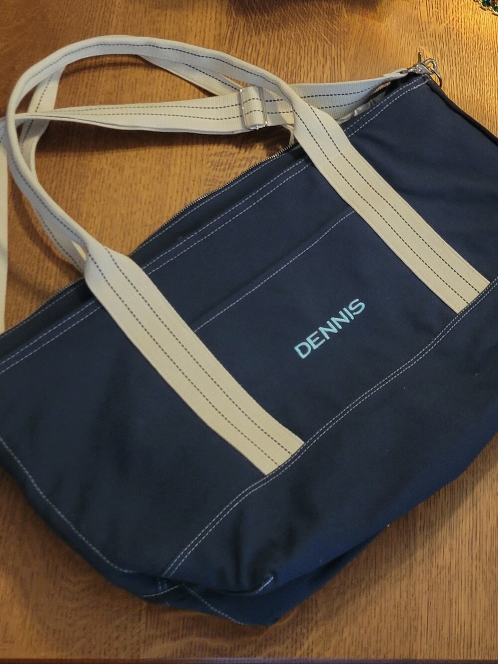 Pottery Barn Kids Essential Cooler Tote "Dennis" - Navy, Cream